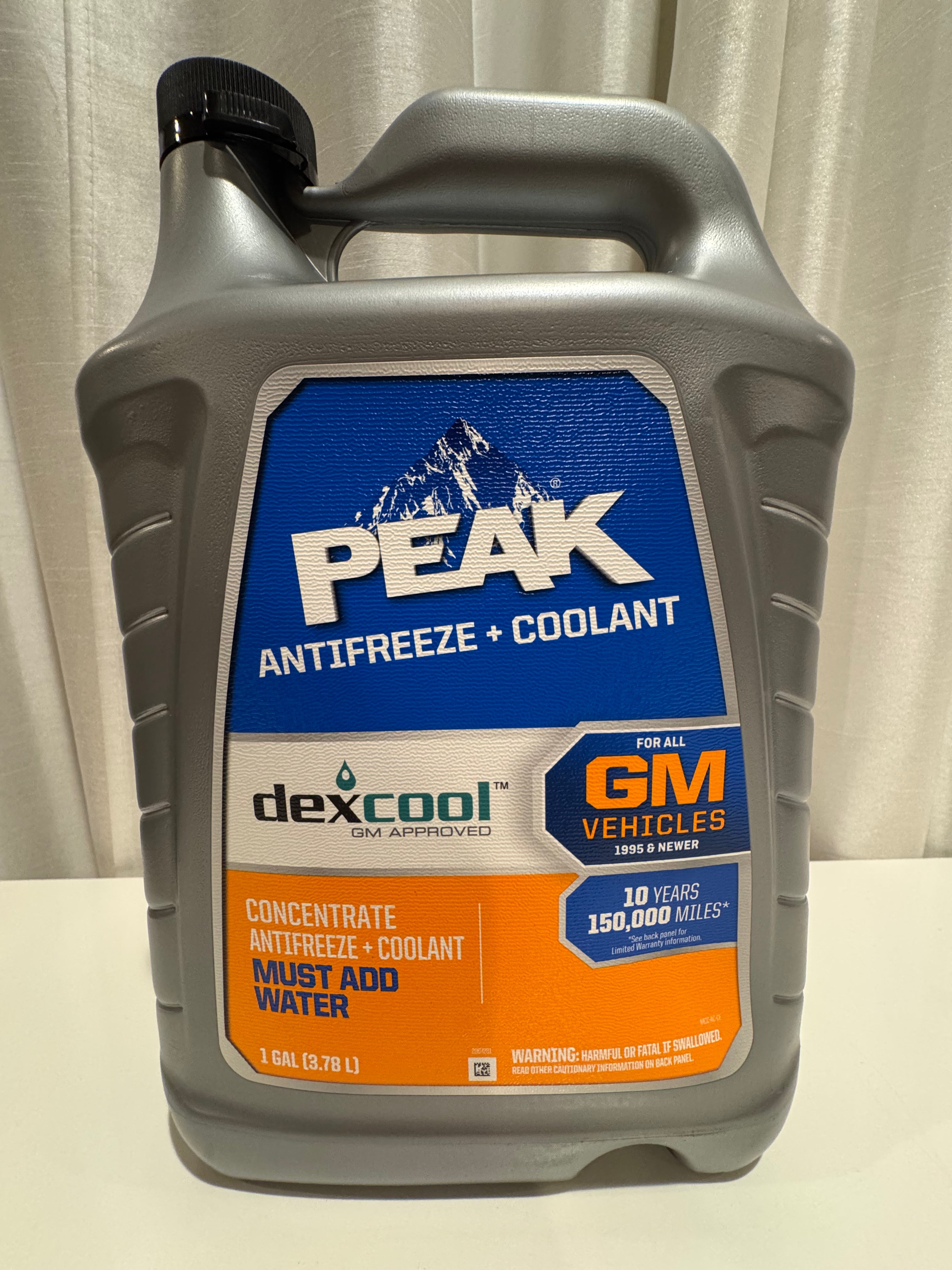 PEAK RED DEXCOOL PURE ANTIFREEZE COOLANT - GM APPROVED
