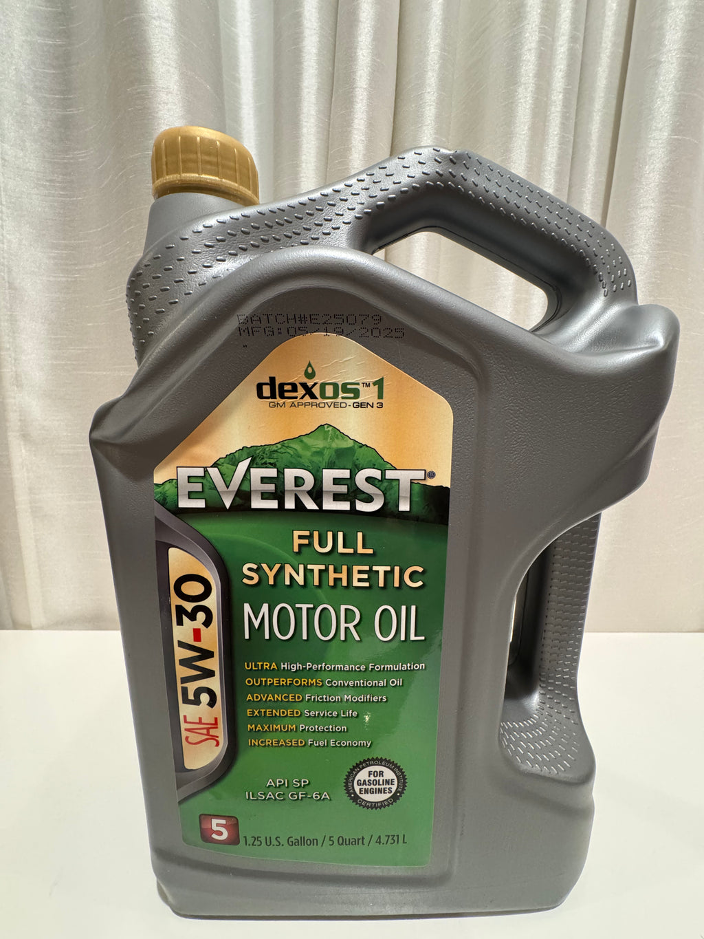 EVEREST FULL SYNTHETIC DEXOS 5W30 MOTOR OIL 5L