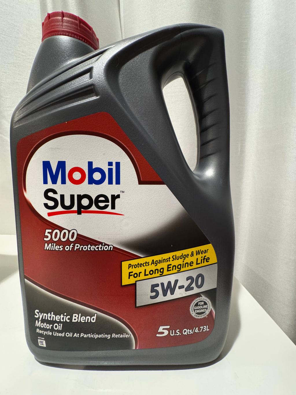MOBIL SUPER 5000 SYNTHETIC BLEND 5W-20 MOTOR OIL 5L