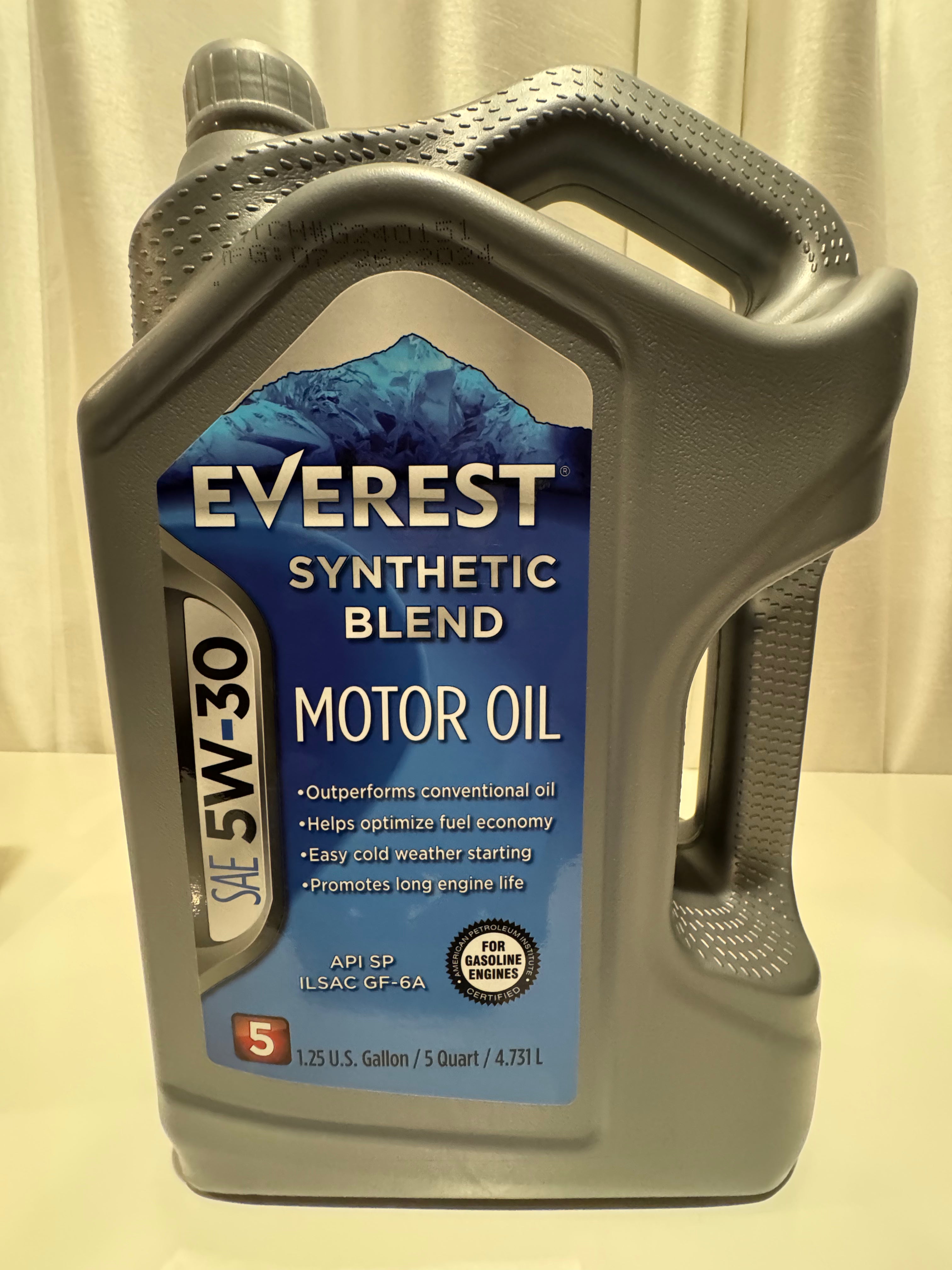 EVEREST SYNTHETIC BLEND 5W-30 MOTOR OIL 5L
