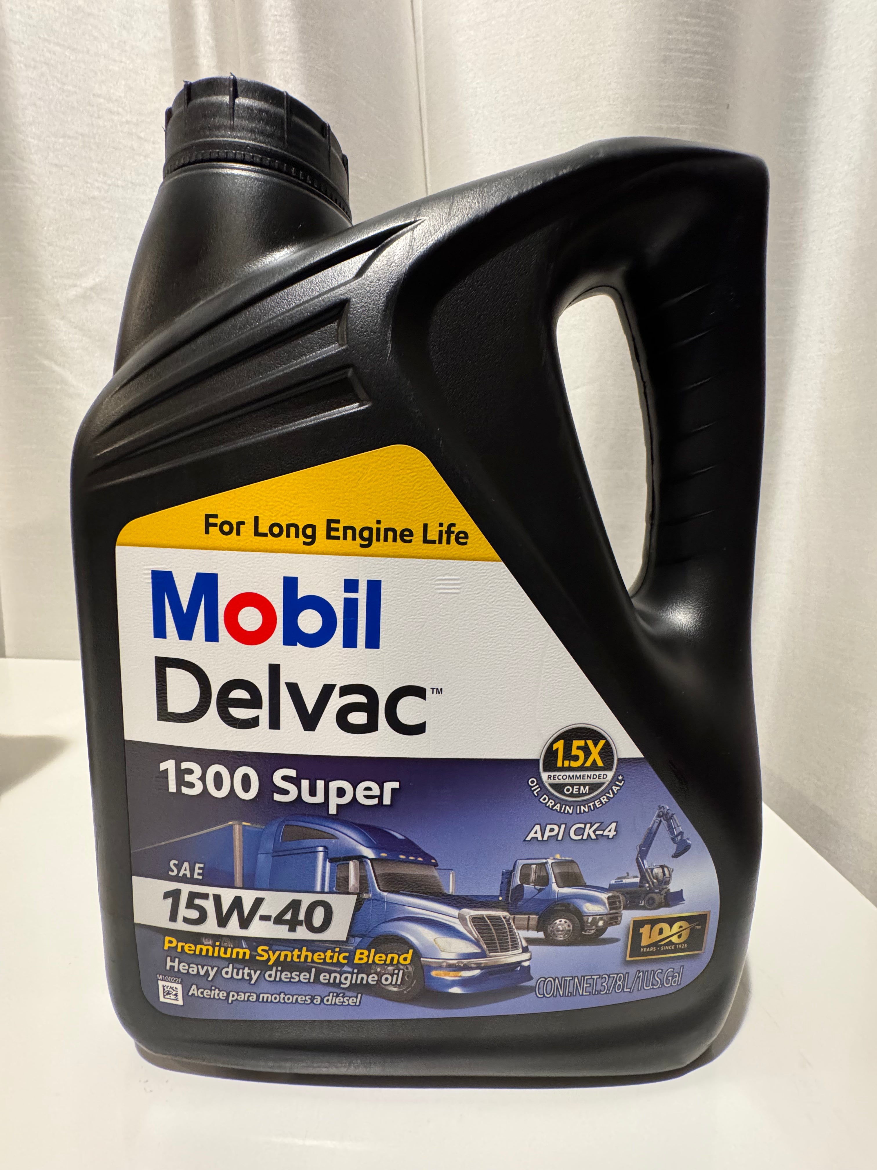 MOBIL DELVAC 1300 SUPER 15W-40 PREMIUM SYNTHETIC BLEND HD DIESEL MOTOR OIL