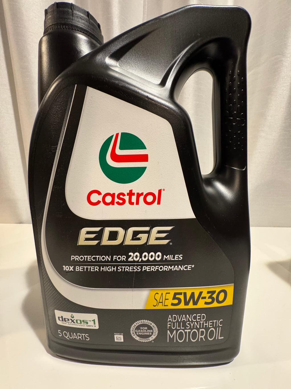 CASTROL EDGE FULL SYNTHETIC 5W-30 MOTOR OIL 5L