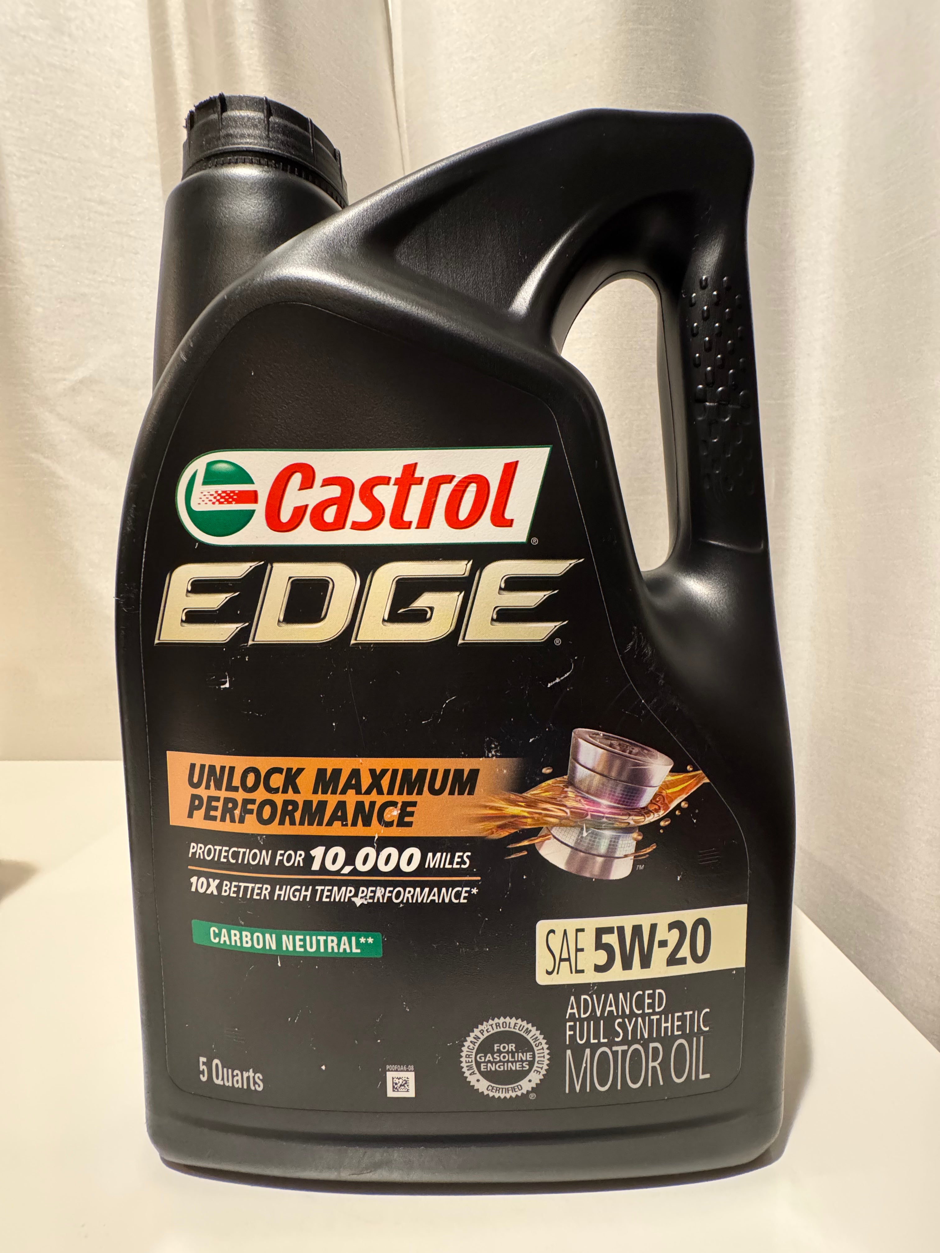 CASTROL EDGE FULL SYNTHETIC 5W-20 MOTOR OIL 5L