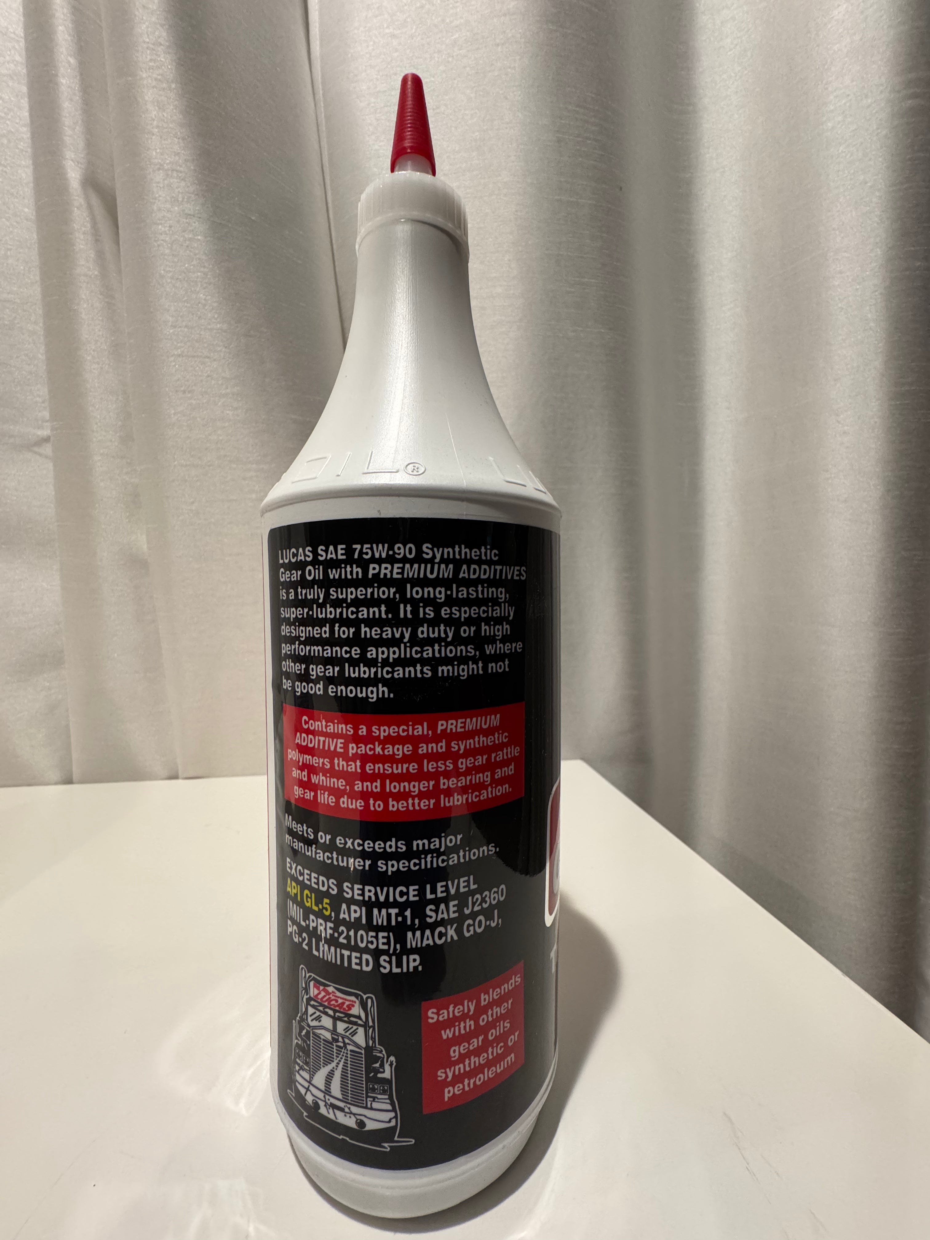 LUCAS SYNTHETIC 75W-90 GEAR OIL