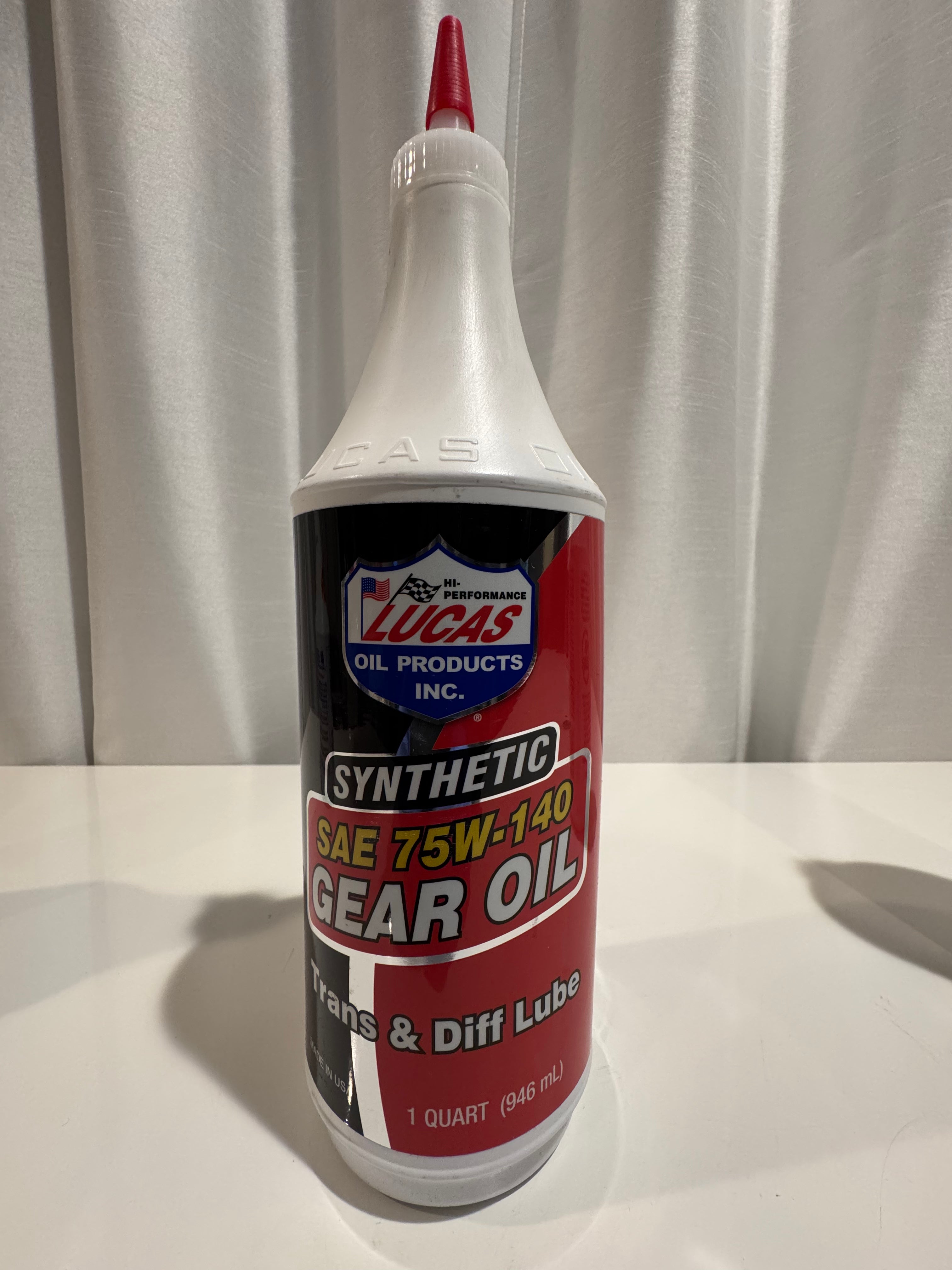 LUCAS SYNTHETIC 75W-140 GEAR OIL