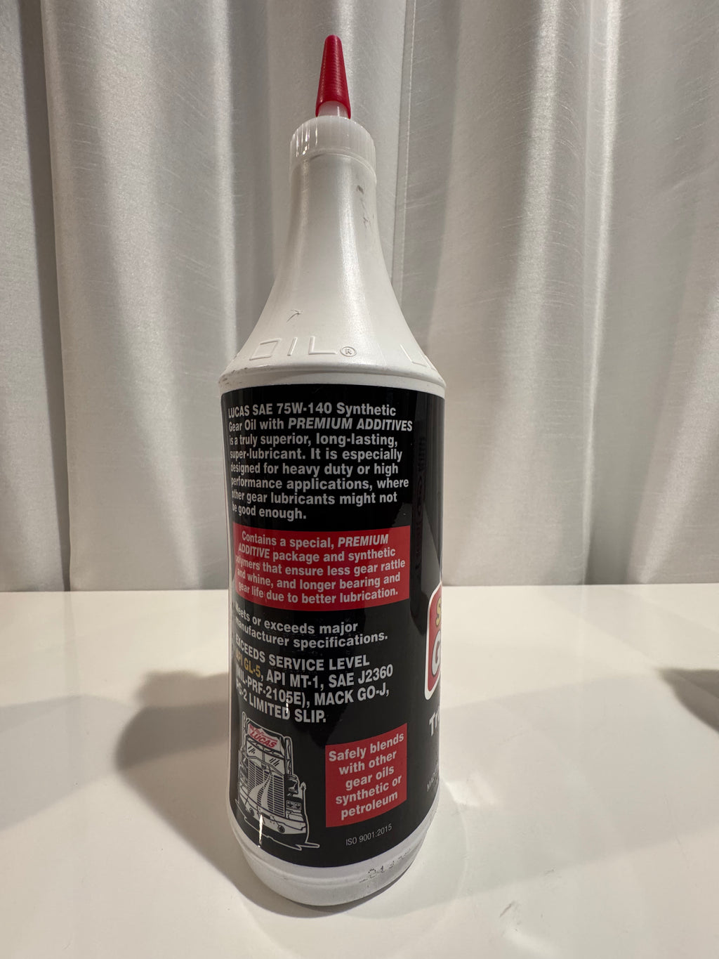 LUCAS SYNTHETIC 75W-140 GEAR OIL
