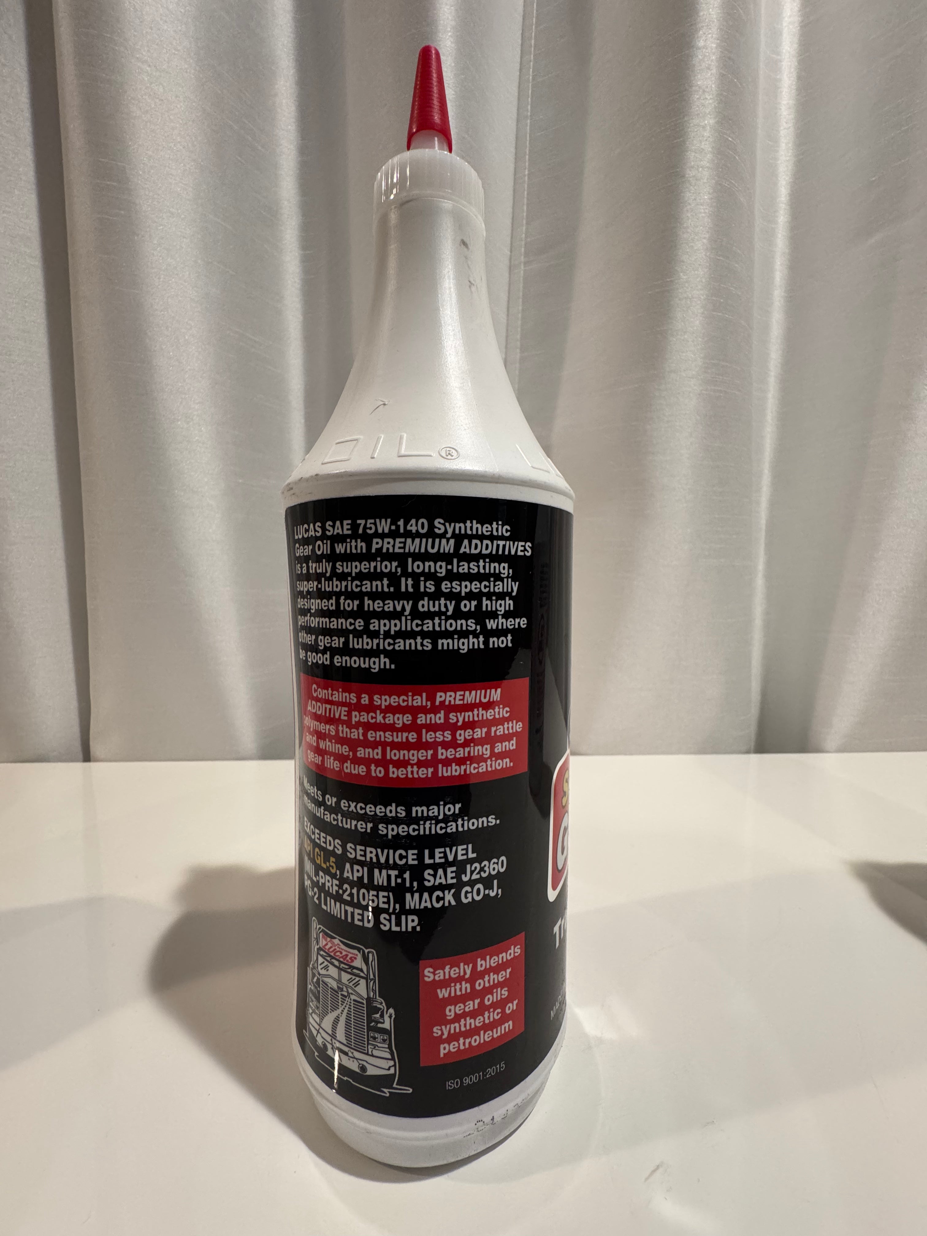 LUCAS SYNTHETIC 75W-140 GEAR OIL