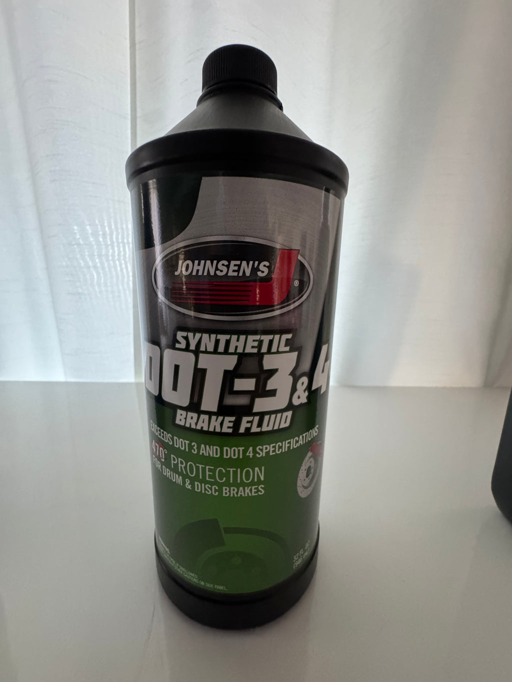 JOHNSEN'S SYNTHETIC BRAKE FLUID DOT 3+4 1L