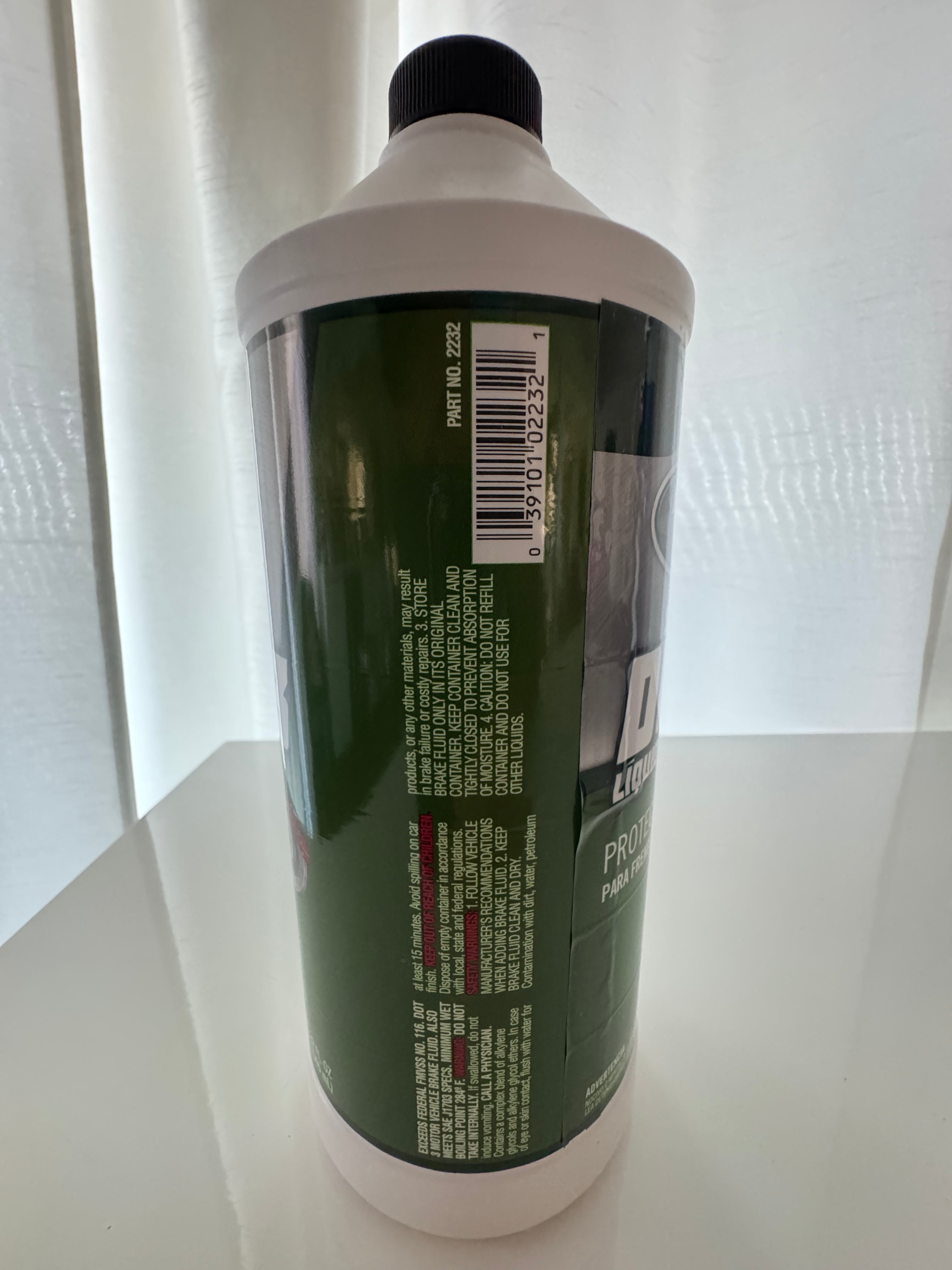 JOHNSEN'S SYNTHETIC DOT-3 BRAKE FLUID 1L