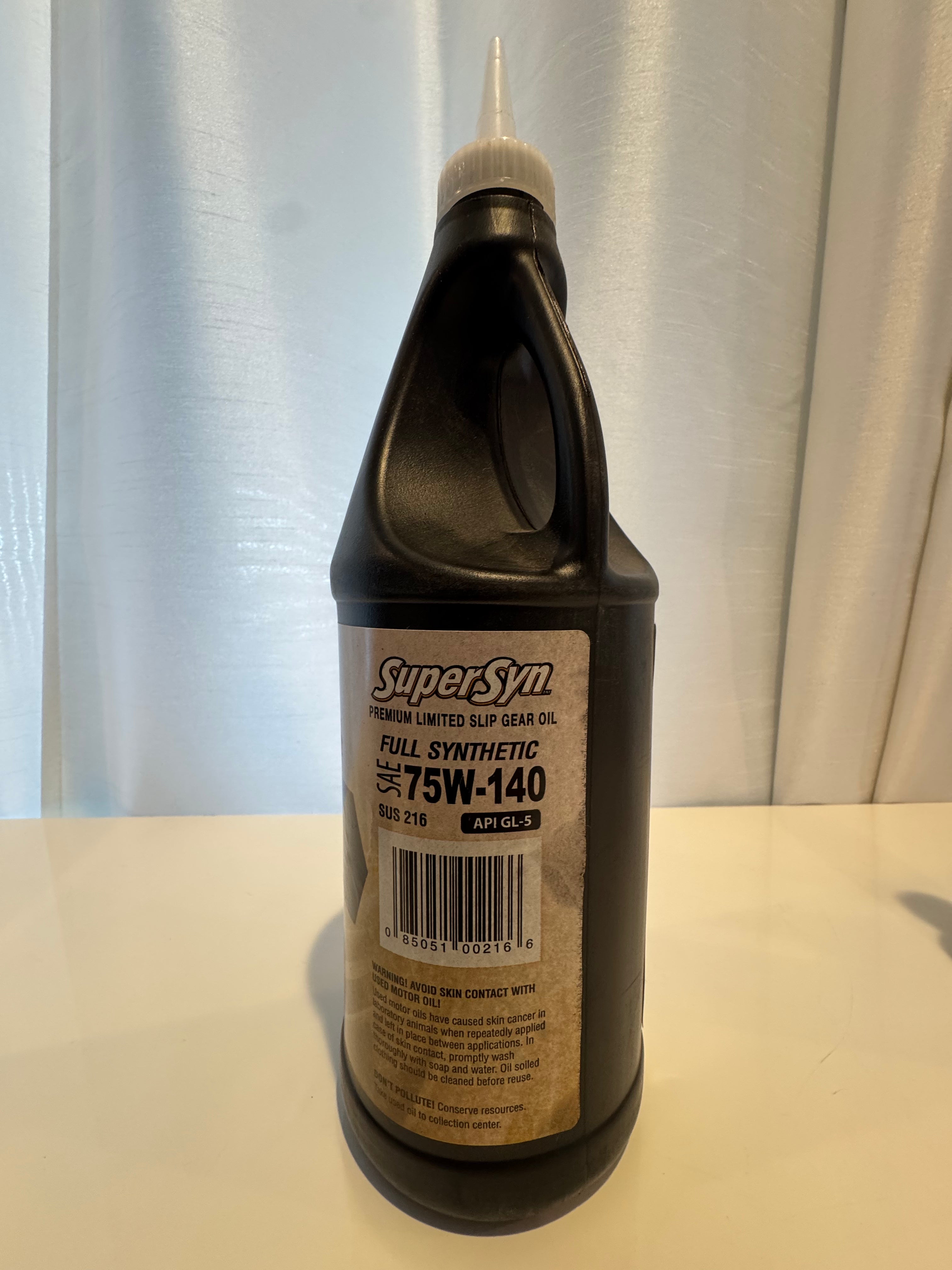 SUPER S FULL SYNTHETIC 75W-140 GEAR OIL