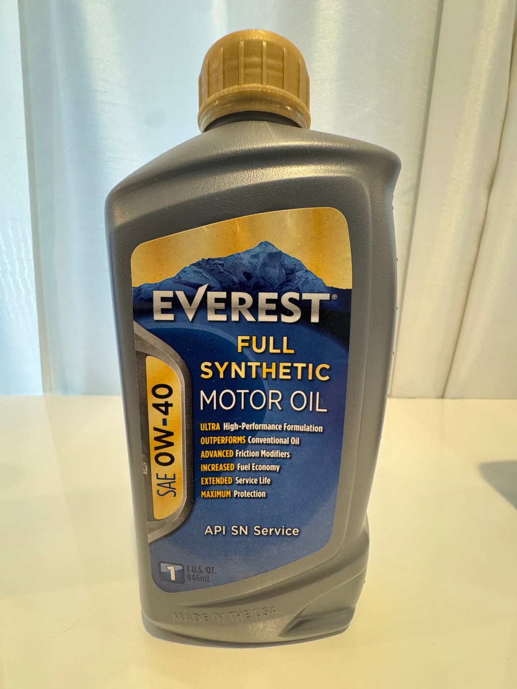 EVEREST FULL SYNTHETIC 0W-40  MOTOR OIL 1L