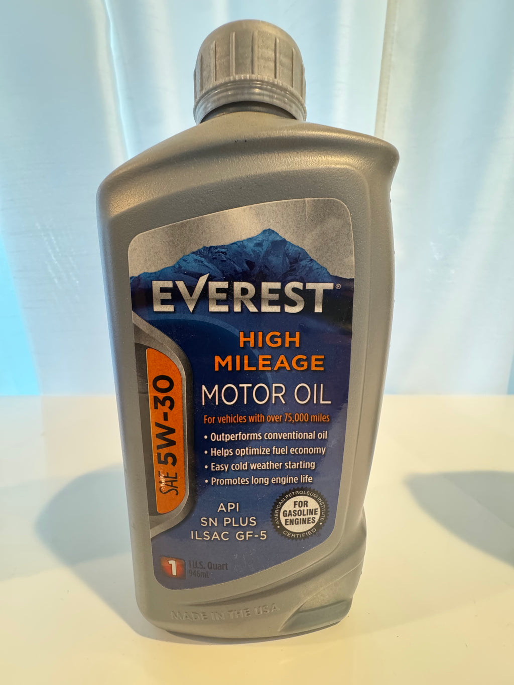 EVEREST HIGH MILAGE 5W-30 MOTOR OIL 1L