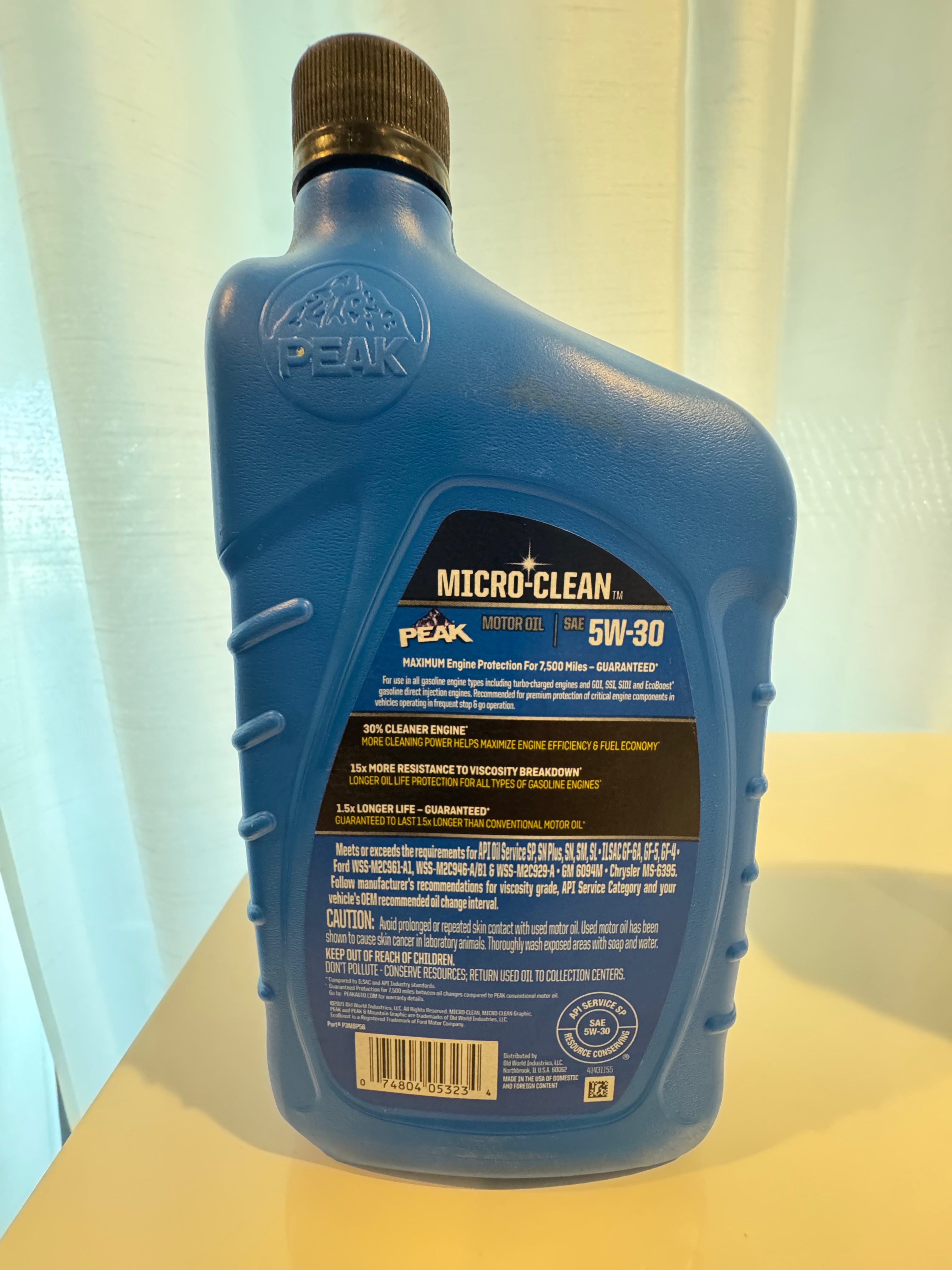 PEAK SYNTHETIC BLEND 5W-30 MOTOR OIL 1L