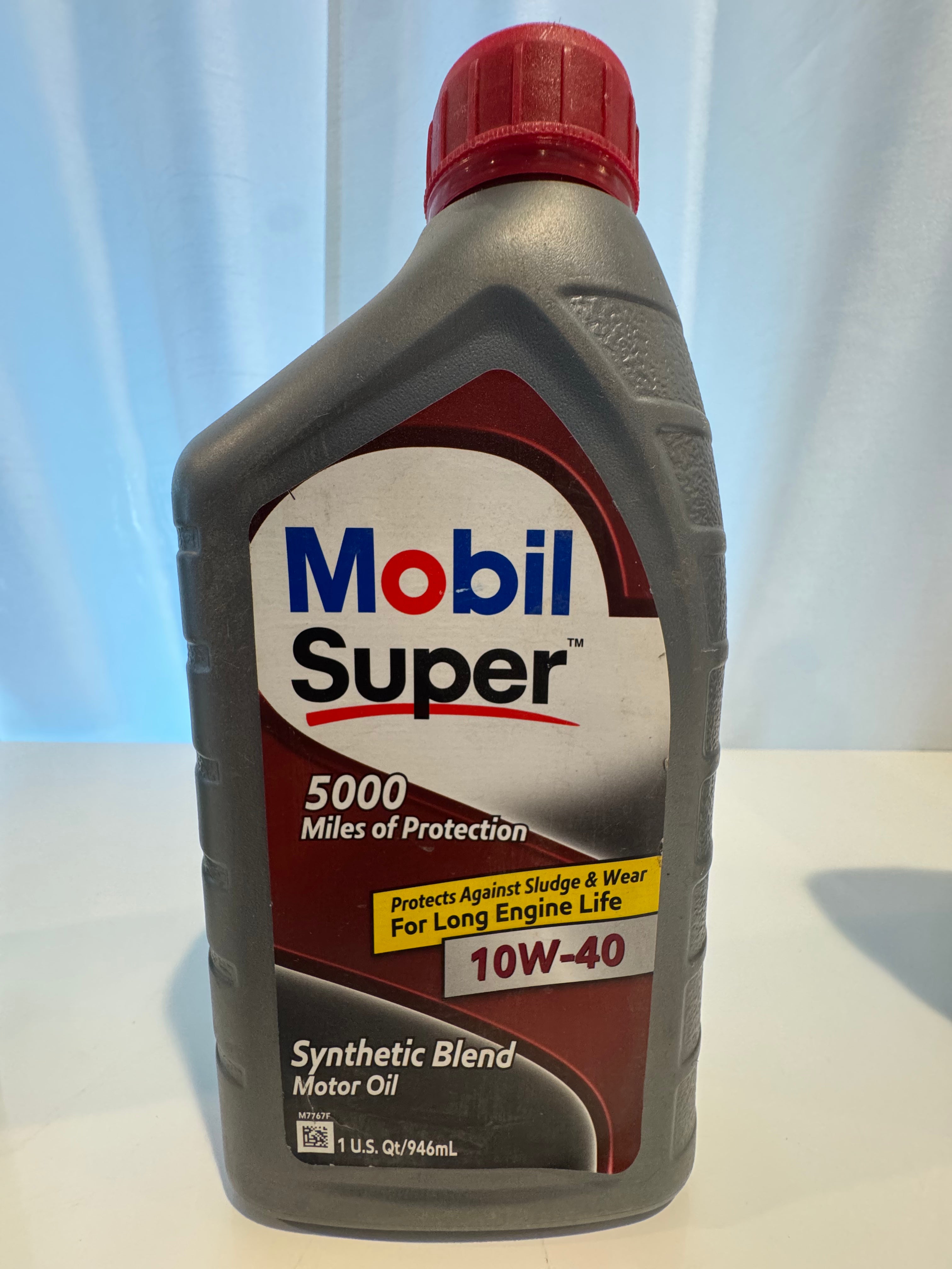 MOBIL SUPER 5000 SYNTHETIC BLEND 10W-40 MOTOR OIL 1L