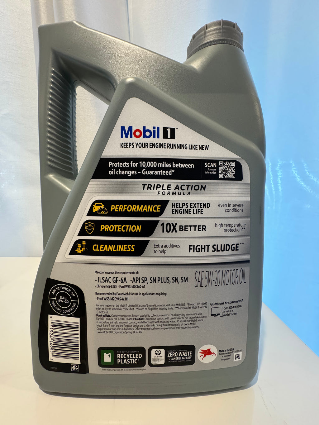 MOBIL 1 ADVANCED FULL SYNTHETIC 5W-20 MOTOR OIL 5L