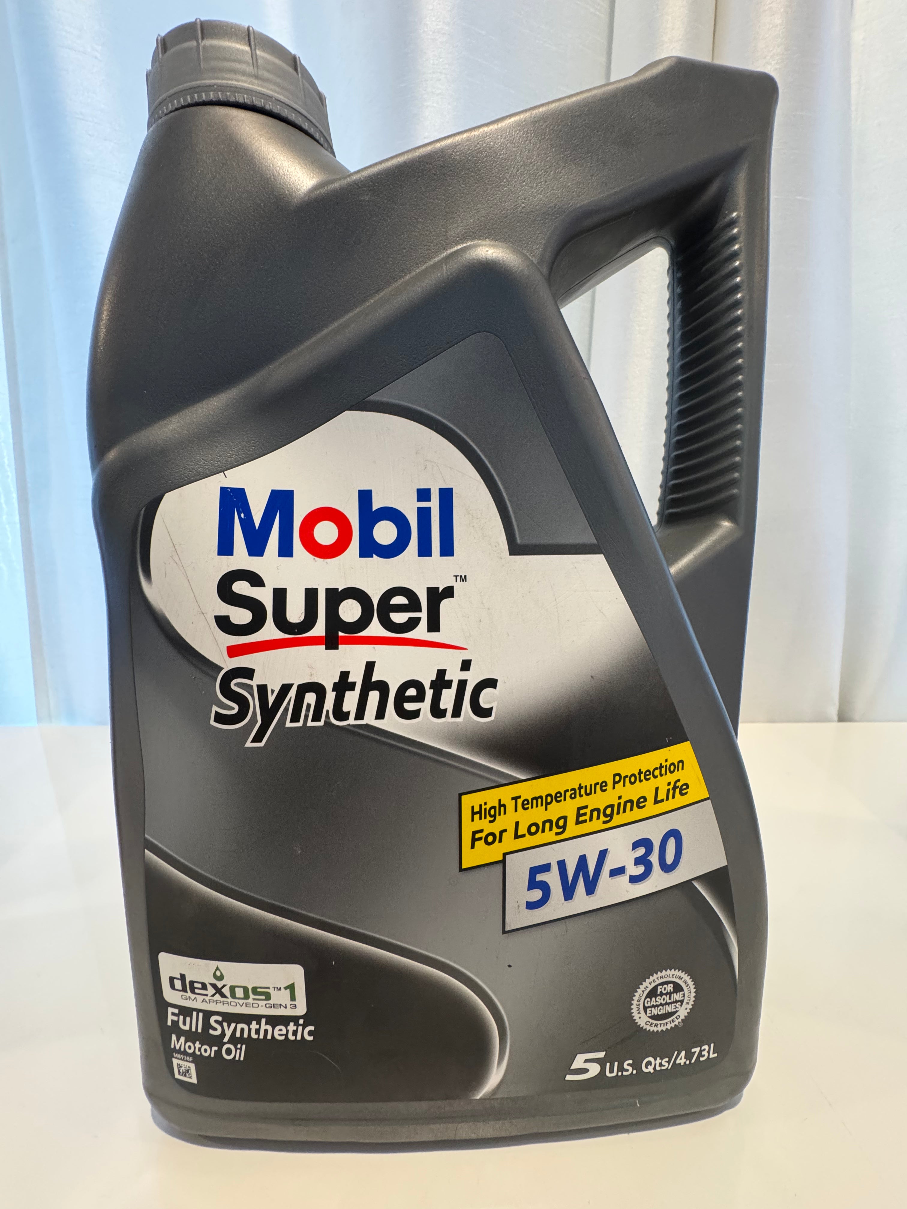 MOBIL SUPER SYNTHETIC 5W-30 DEXOS MOTOR OIL 5L