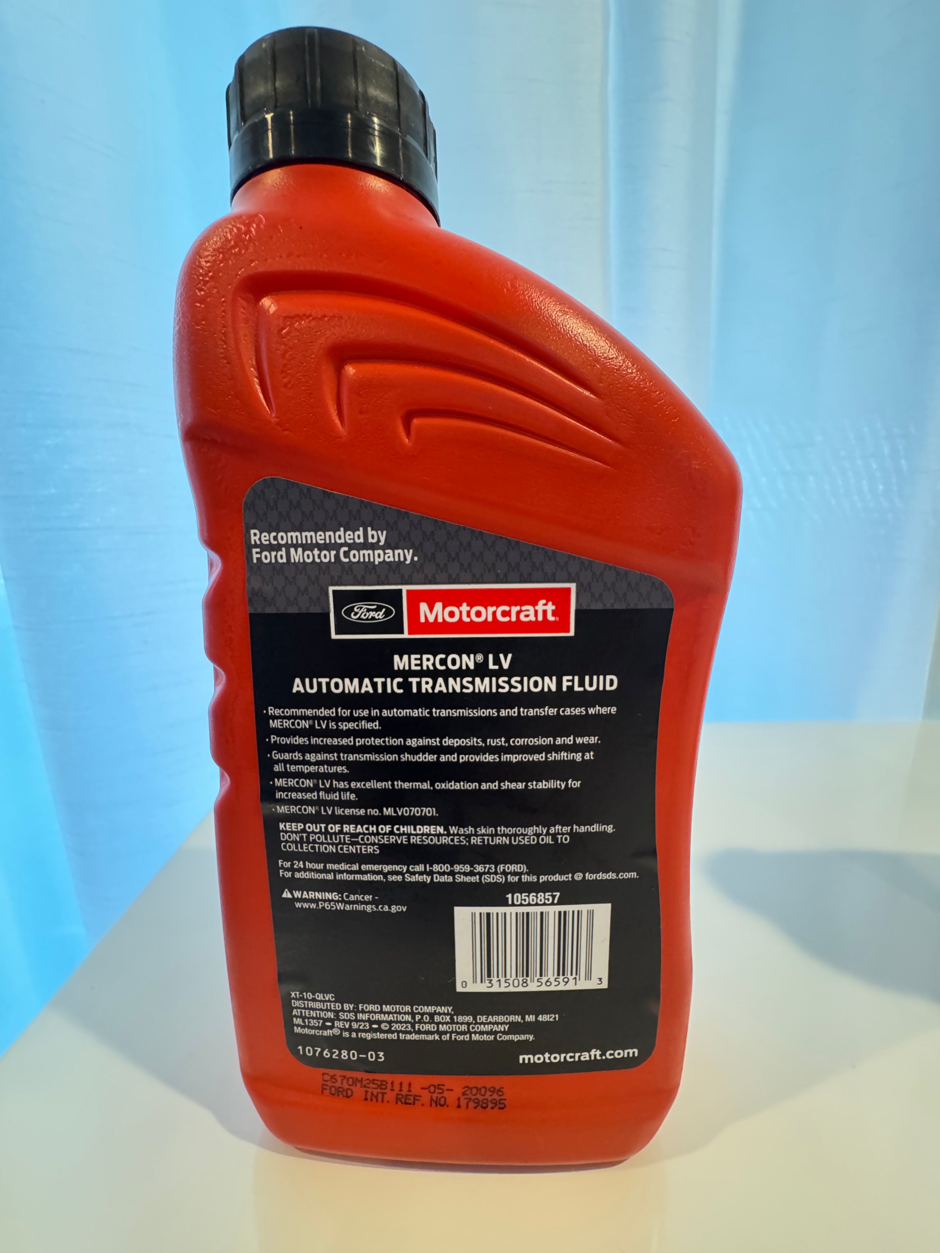 FORD MOTORCRAFT MERCON LV AUTOMATIC TRANSMISSION FLUID