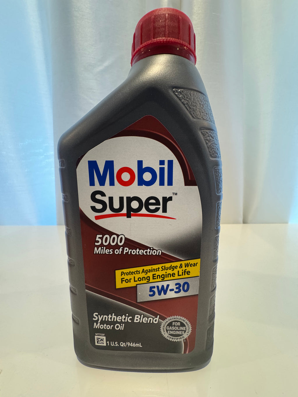 MOBIL SUPER 5000 SYNTHETIC BLEND 5W-30 MOTOR OIL