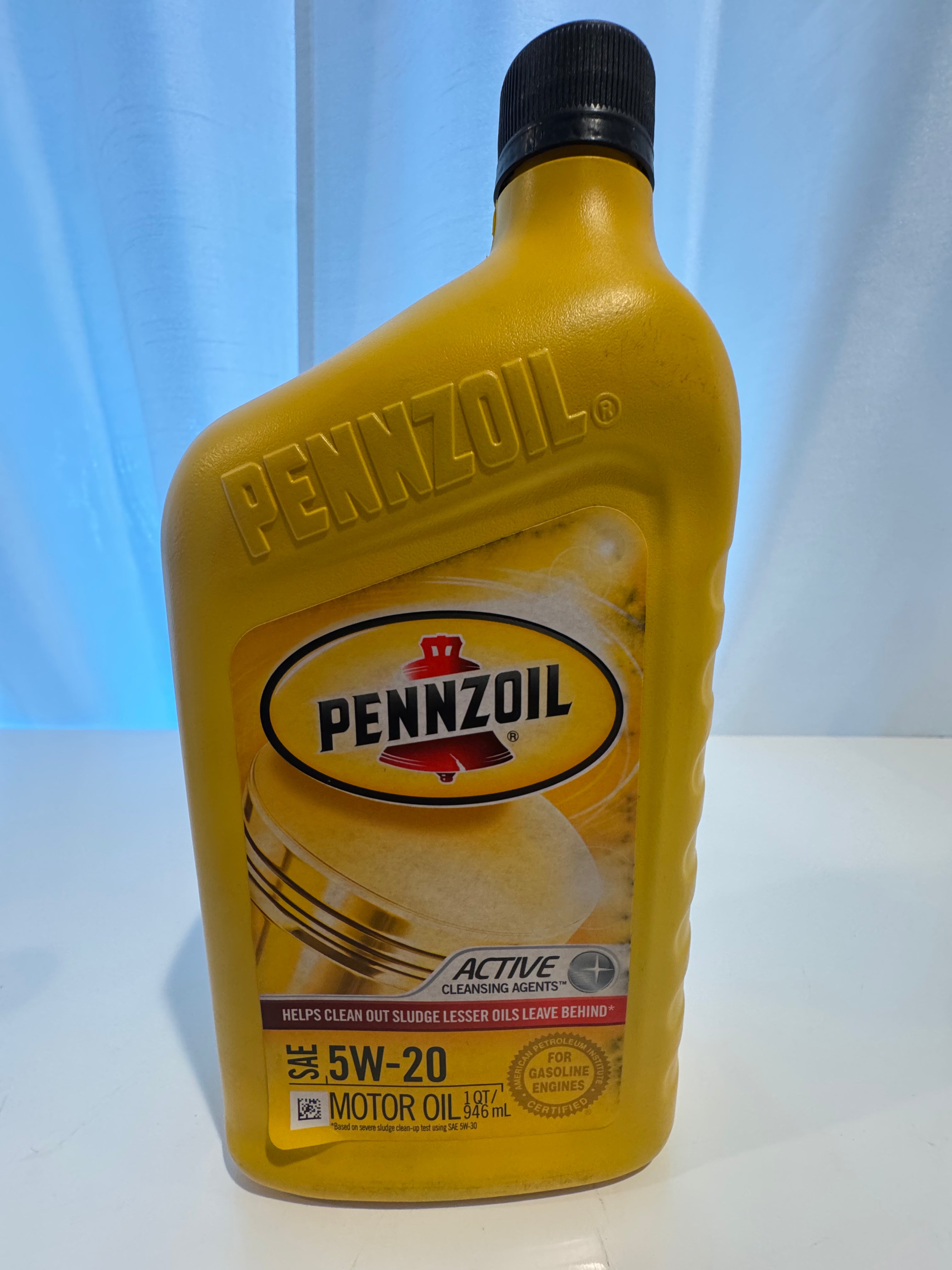 PENNZOIL CONVENTIONAL 5W-20 ACTIVE CLEANSING AGENTS MOTOR OIL 1L