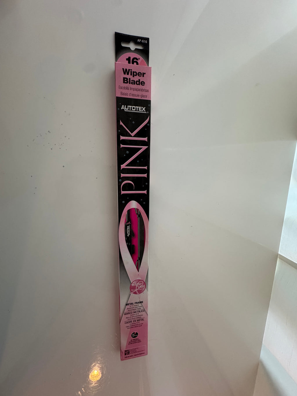 16" AUTOTEX PINK METAL WIPER BLADE